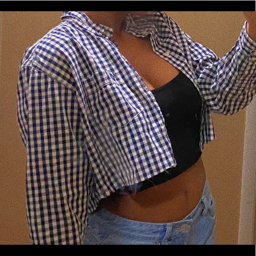 Tommy Hilfiger Cropped Flannel.